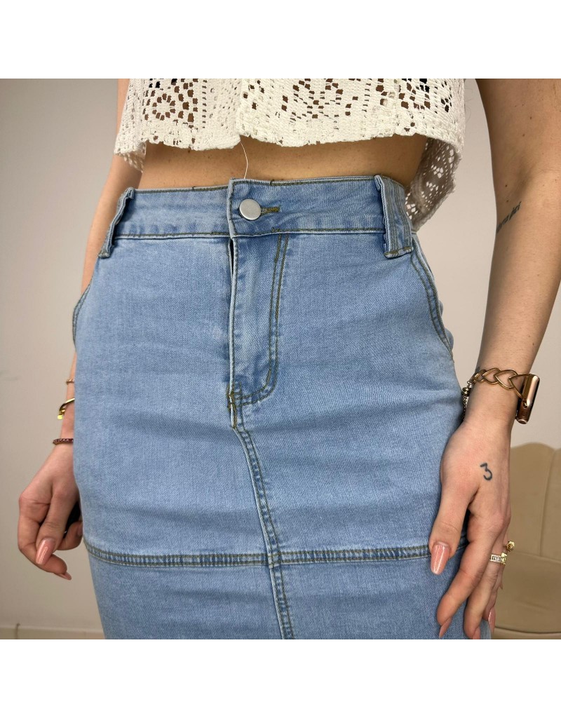 GONNA LUNGA DENIM