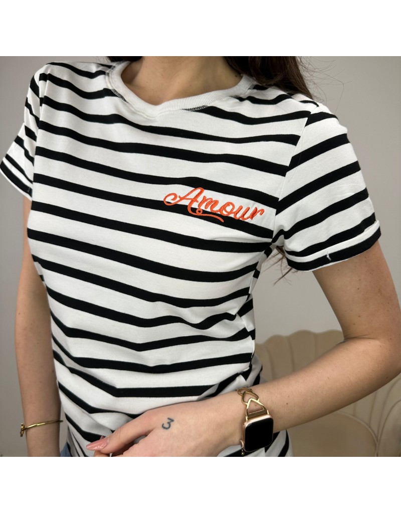T-SHIRT RIGHE AMOUR