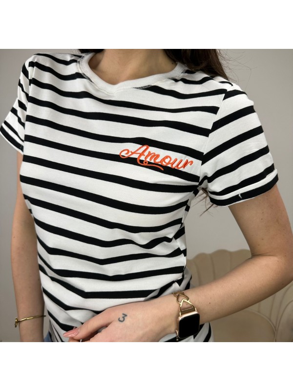 T-SHIRT  RIGHE AMOUR