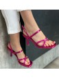 SANDALO MEGAN FUCSIA