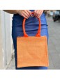 BORSA IN JUTA ARANCIO