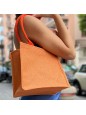 BORSA IN JUTA ARANCIO