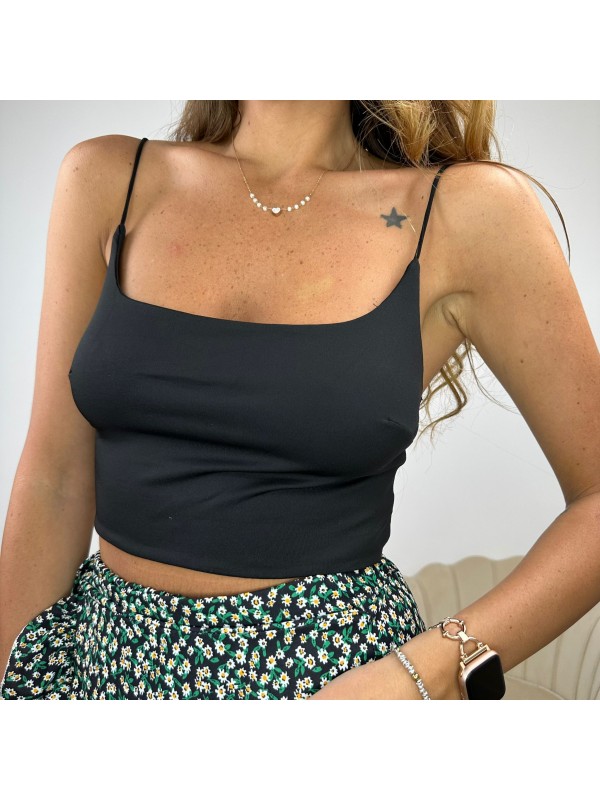 CROP TOP SIRIA NERO
