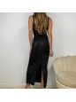 DRESS ALCANTARA LUMINA NERO