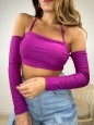 FASCIA CROP TOKYO MAGENTA