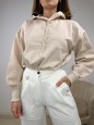 FELPA LUREX CAPPUCCIO BEIGE